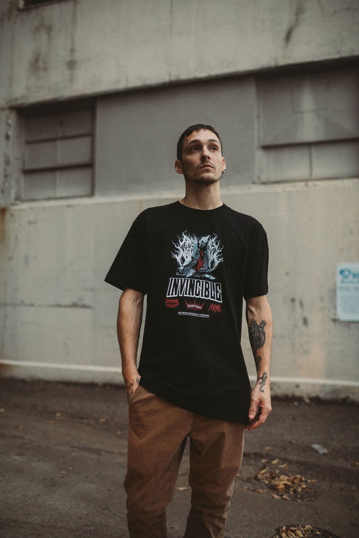 Neck Snap T-Shirt