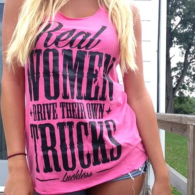 Real Women Drive Their Own Trucks Tank Top